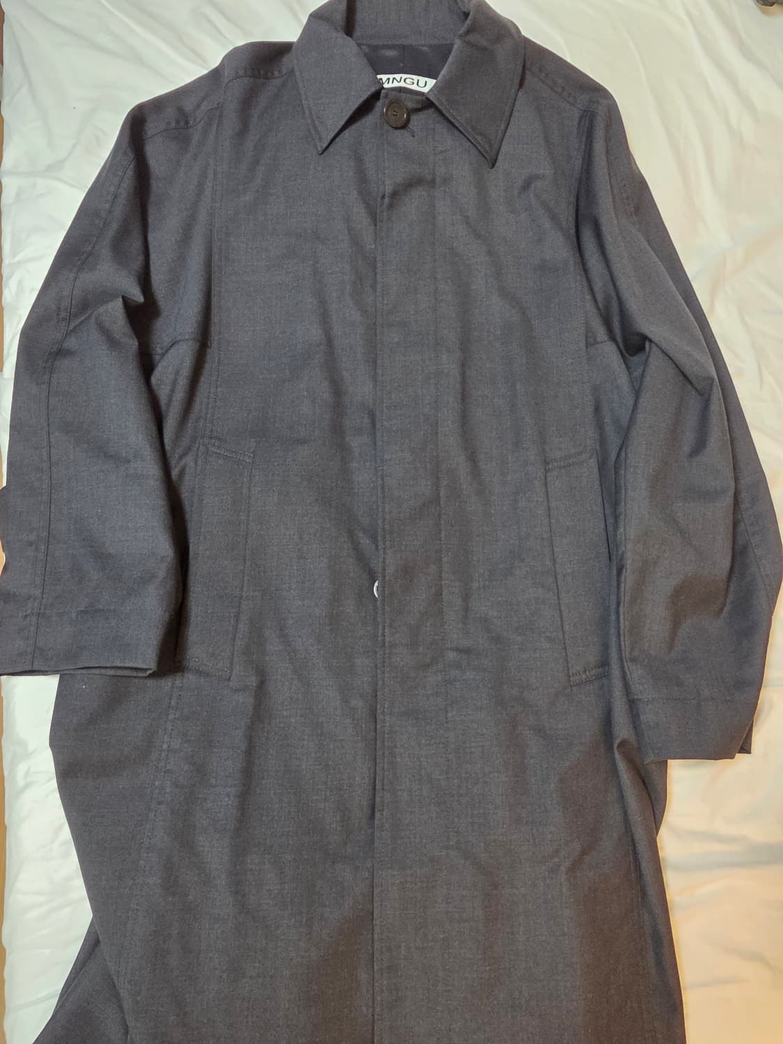 MNGU 차콜 벨티드 트렌치 코트 상품이미지2