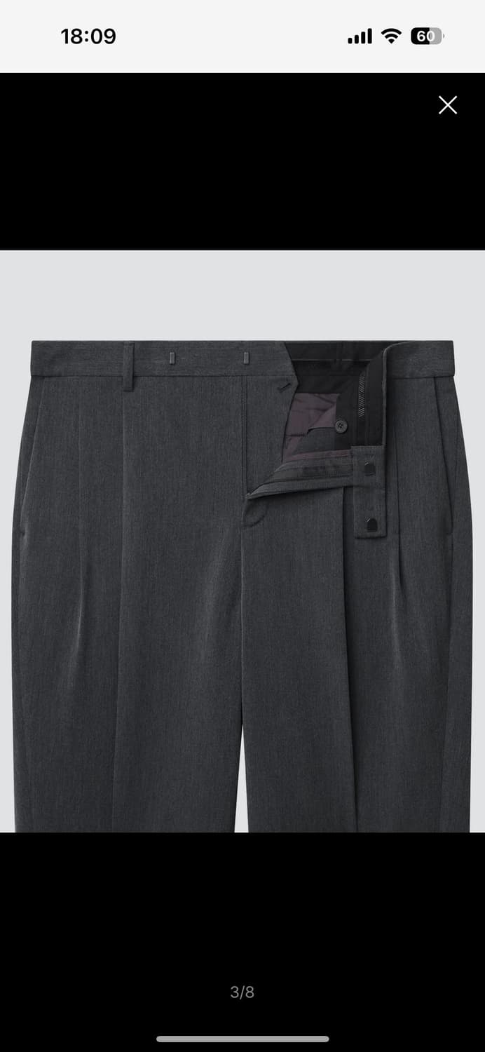 무탠다드 리얼와이드 슬랙스 그레이27 상품이미지2