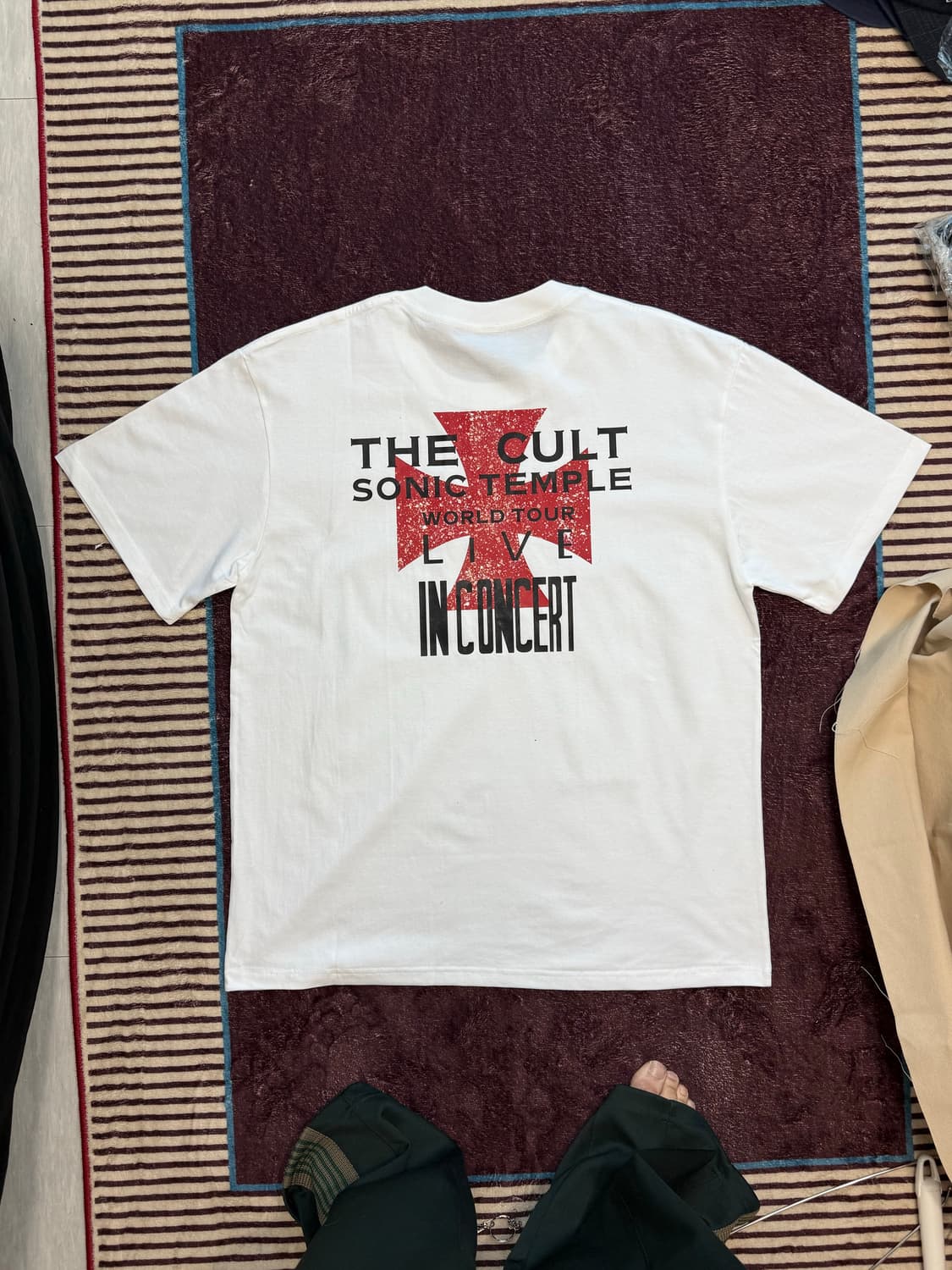 빈티지 무드 밴드 앨범커버 프린팅 반팔  상품이미지7