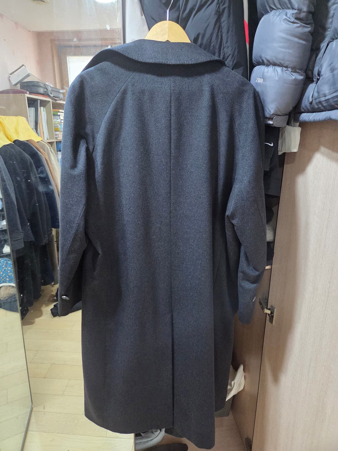 차콜 캐시미어 코트 상품이미지2