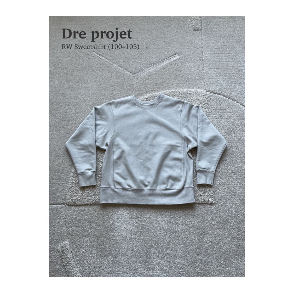 드레프로젝트 RW 스웻셔츠 (100-103) 상품이미지1
