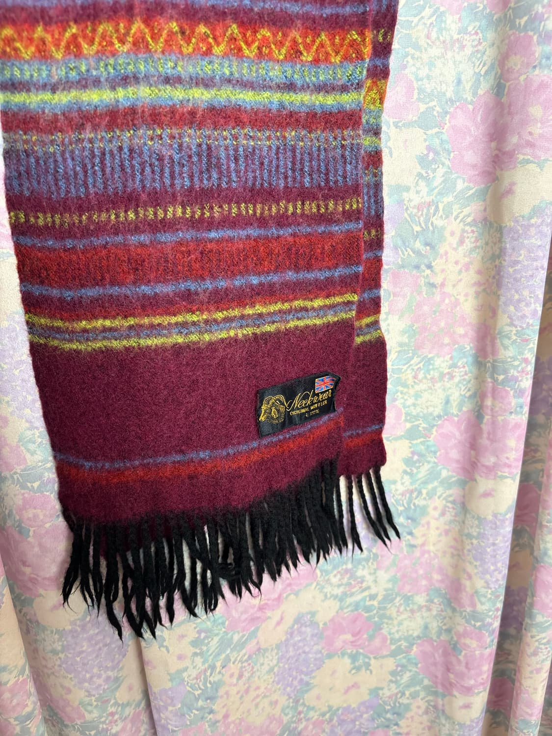 다채색 스트라이프 울 머플러 상품이미지10