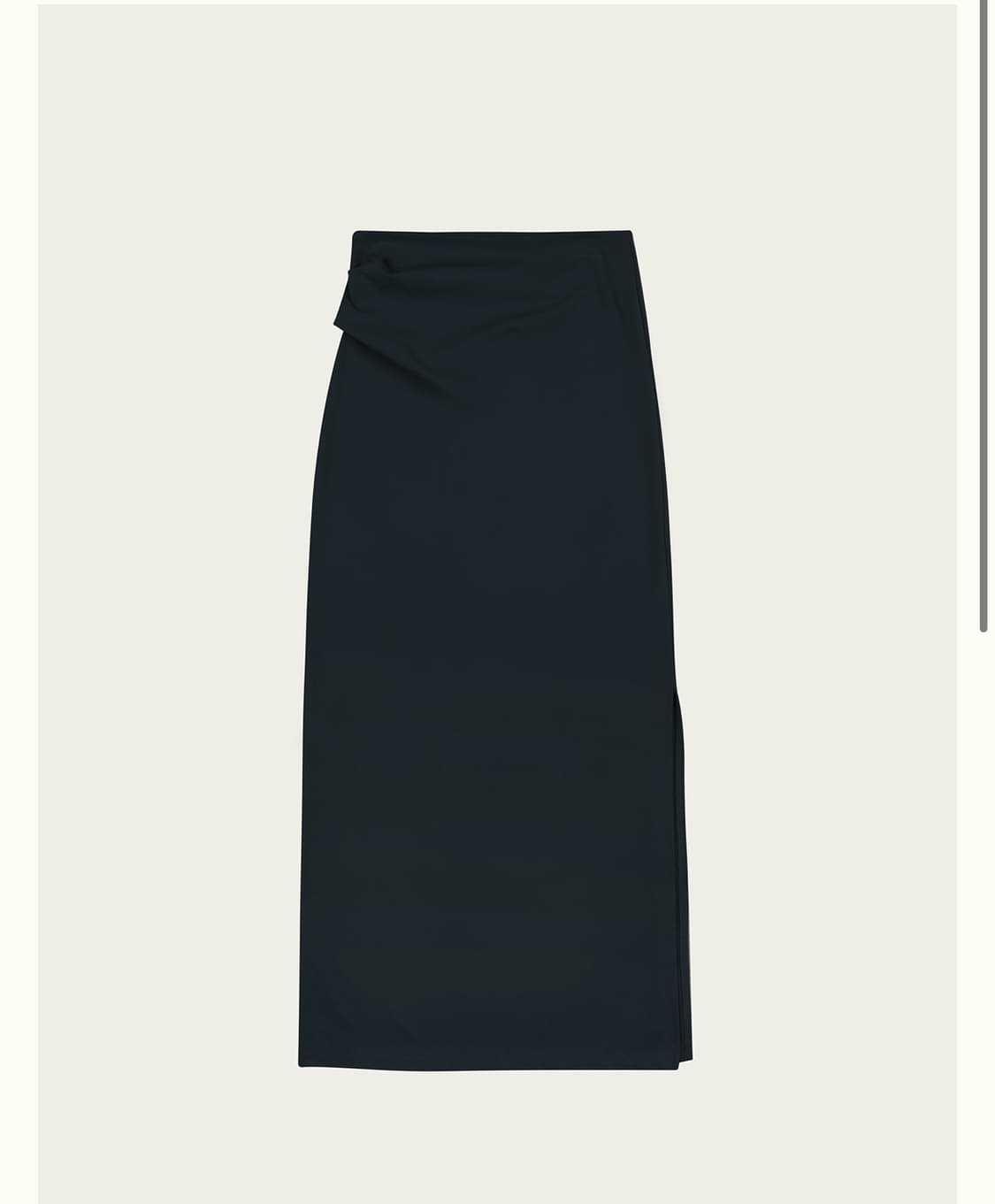 리본빛 스커트 Riko Jersey Skirt - Navy 상품이미지1