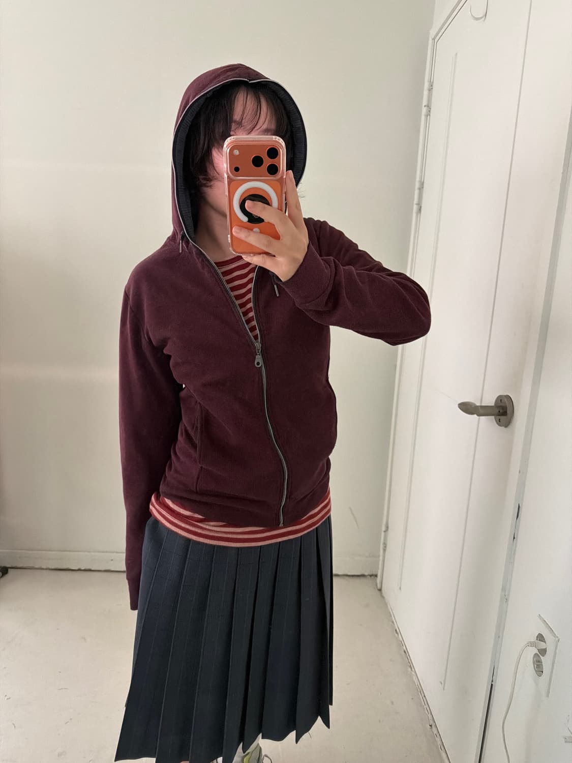 일본빈티지 Nota bene 하이넥 후드집업 상품이미지3