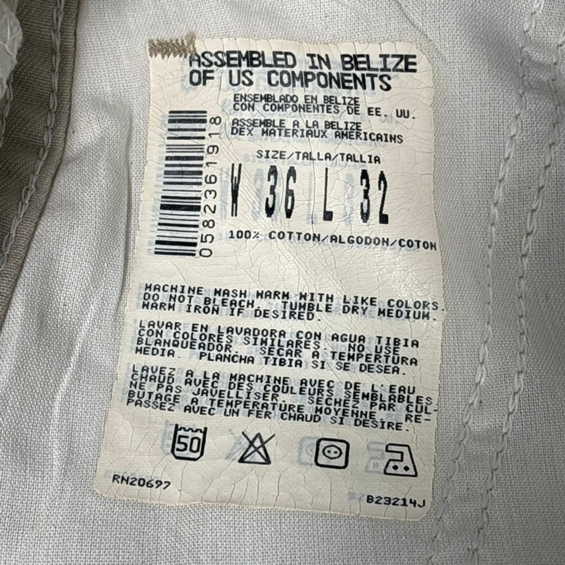 [새상품] DICKIES 카고 팬츠 베이지 L 상품이미지7