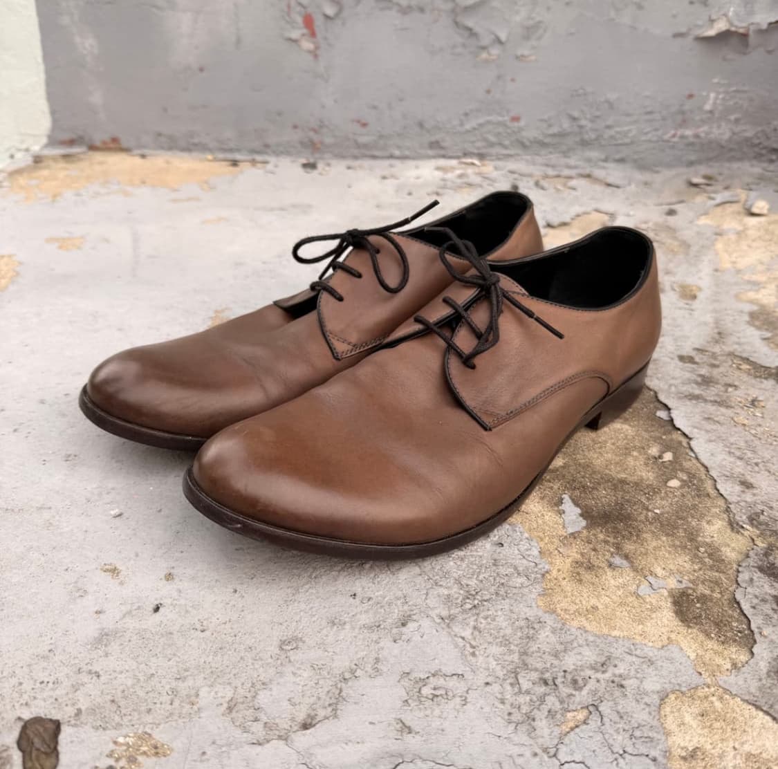 훕데두 카키브라운 더비 슈즈 280 상품이미지1