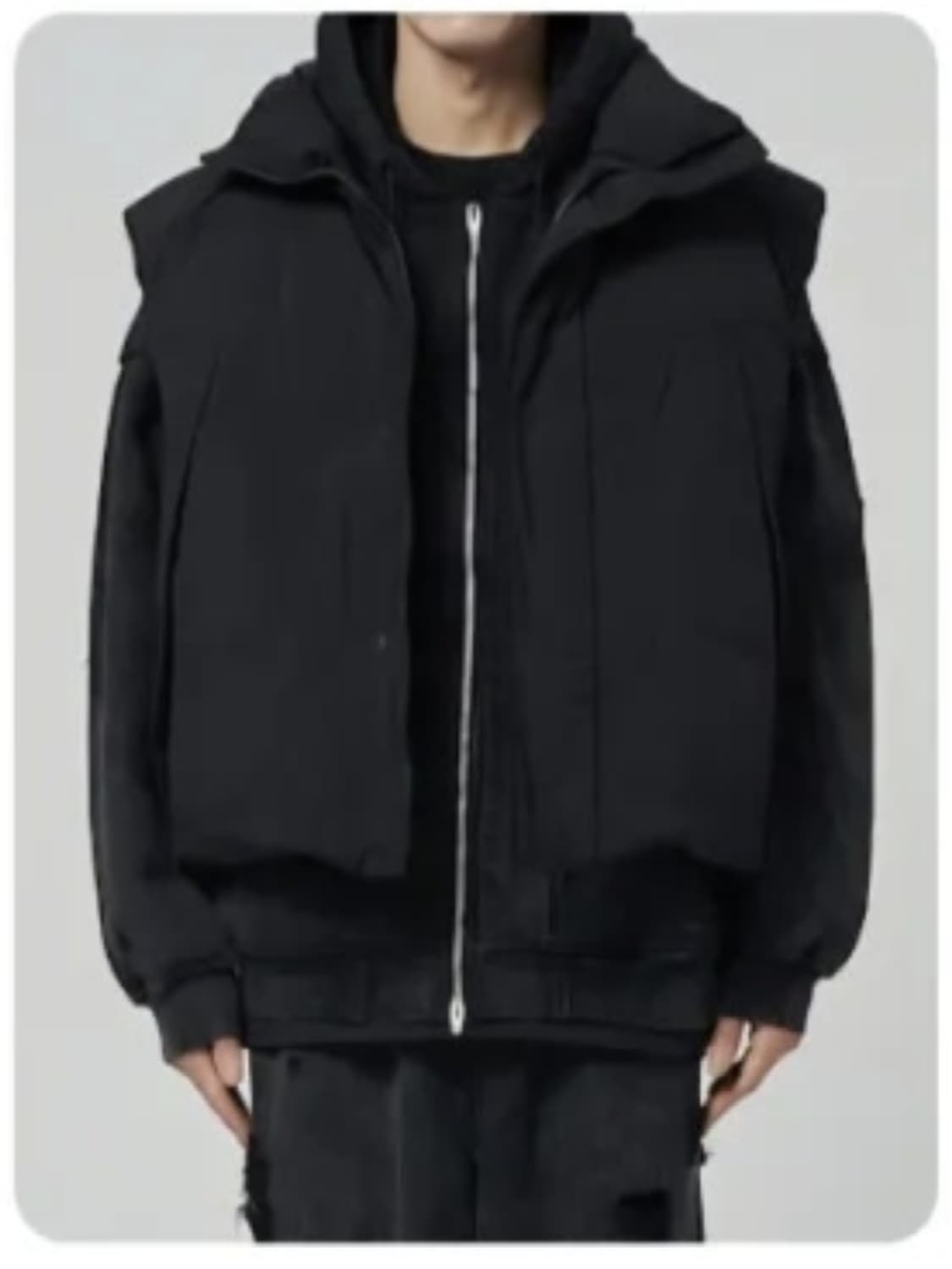 [46/105] 준지 23FW 크롭 구스 다운 패딩 베스트 조끼 패쪼 상품이미지1