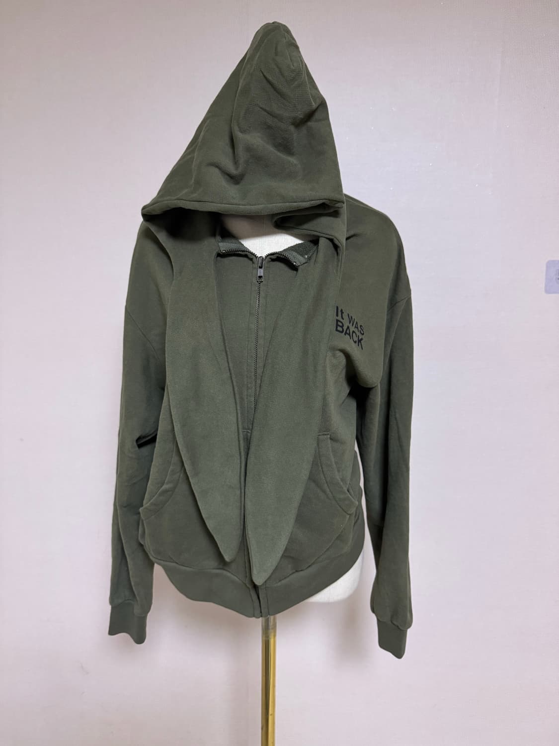 스탠드 얼론 카키 후드 집업  상품이미지1