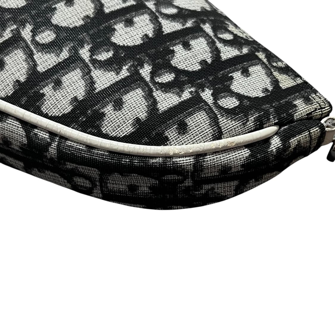 디올 미니 새들백 블랙 오블리크 PVC 상품이미지5