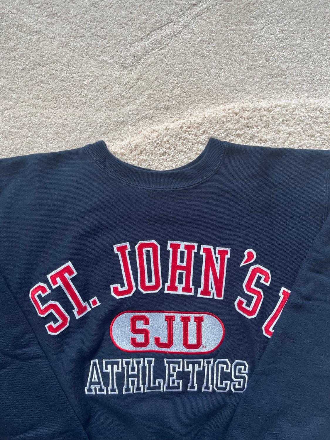 90s 빈티지 챔피온 스웻셔츠 ST.JOHN’S Univ. (105) 상품이미지3