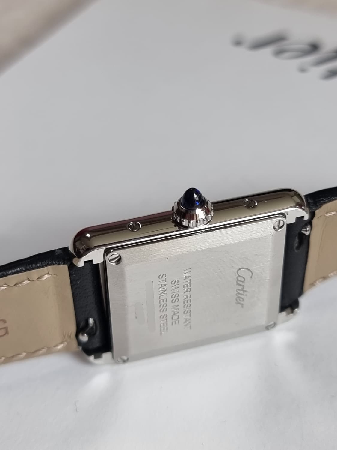 까르띠에 신형 탱크 머스트 스틸 S 쿼츠 여성시계 24년 상품이미지5