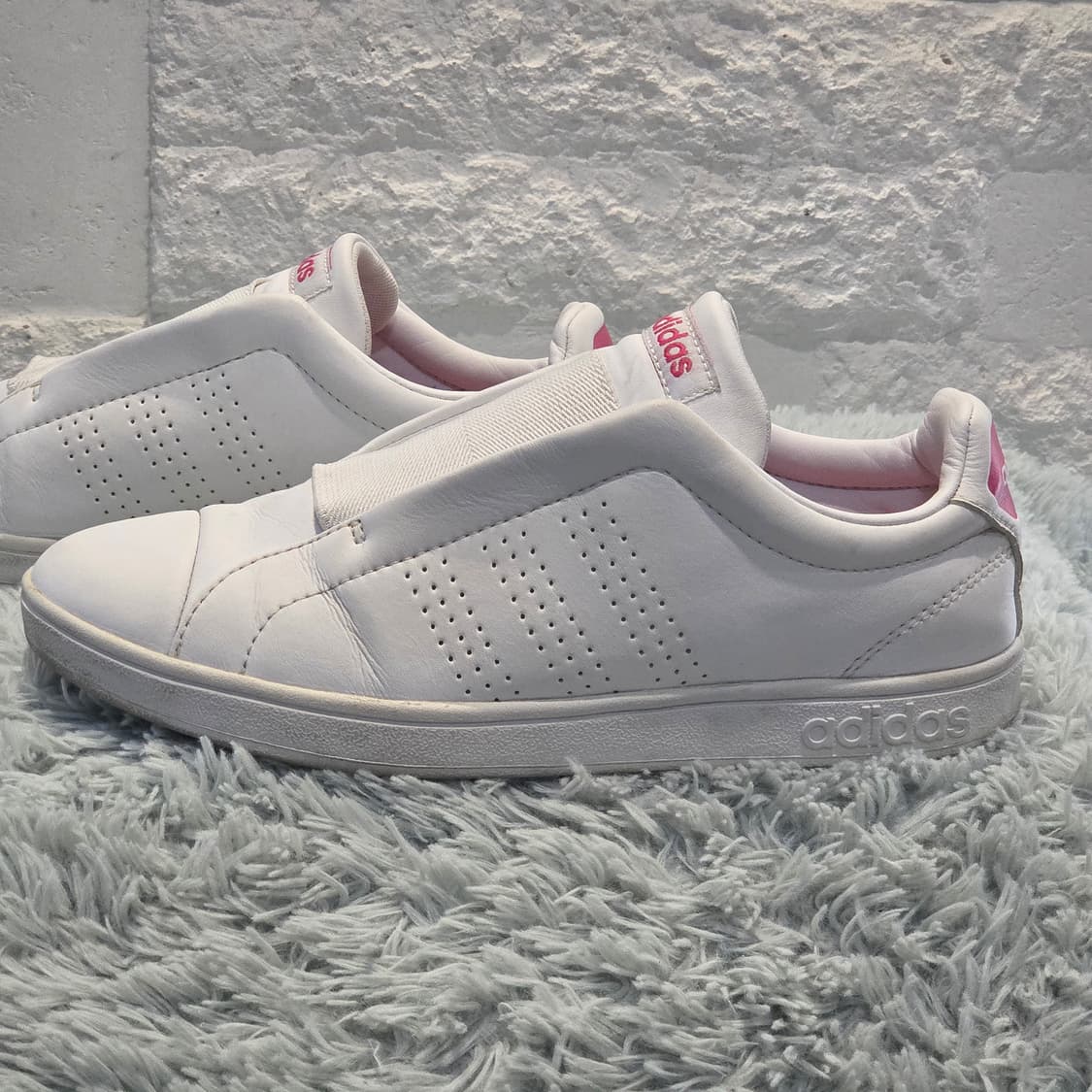 4a-2:아디다스 어드밴티지 클린 화이트 핑크(240) 상품이미지2