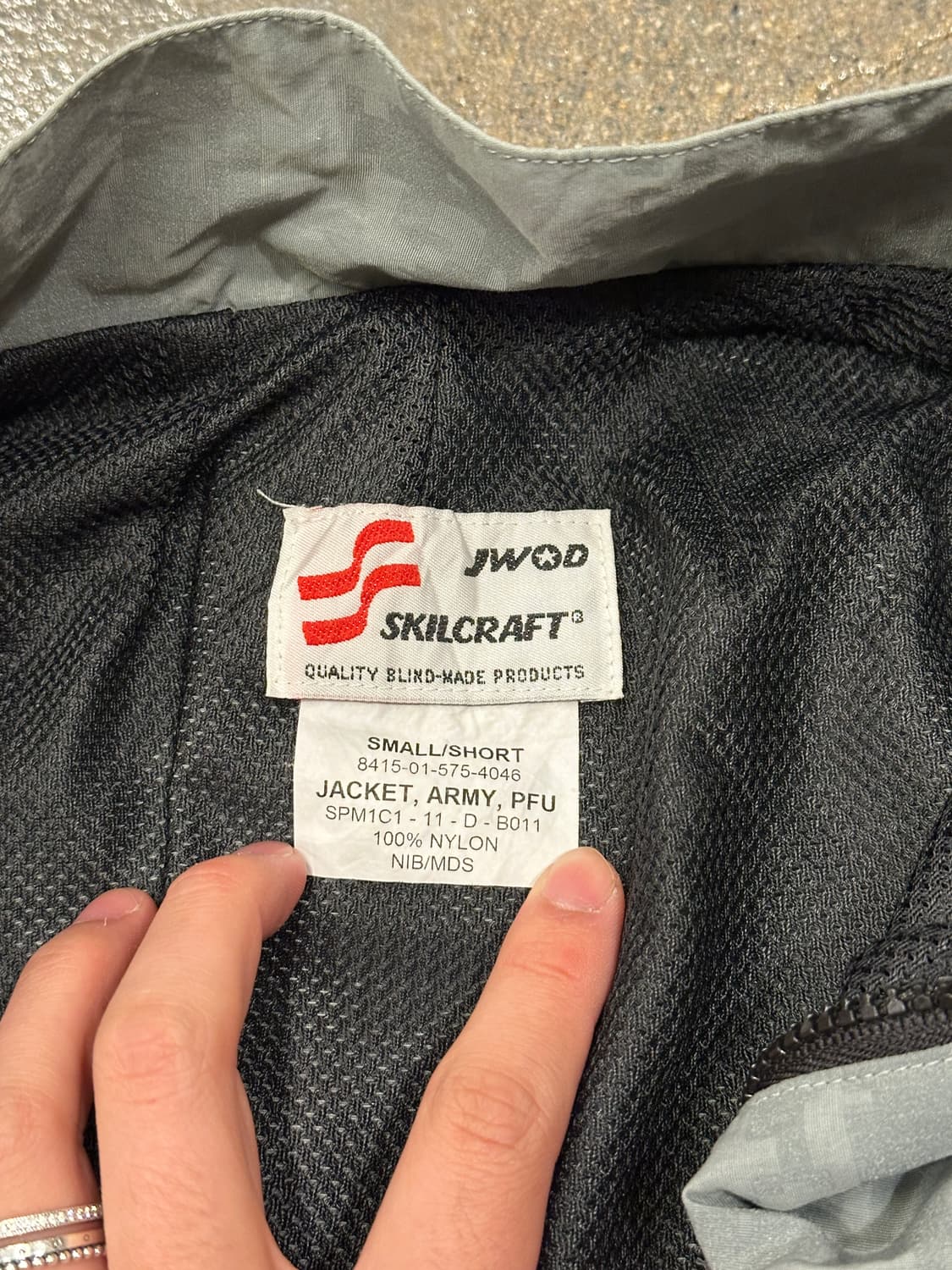 US ARMY ACU 디지털 바람막이 자켓 S 상품이미지3