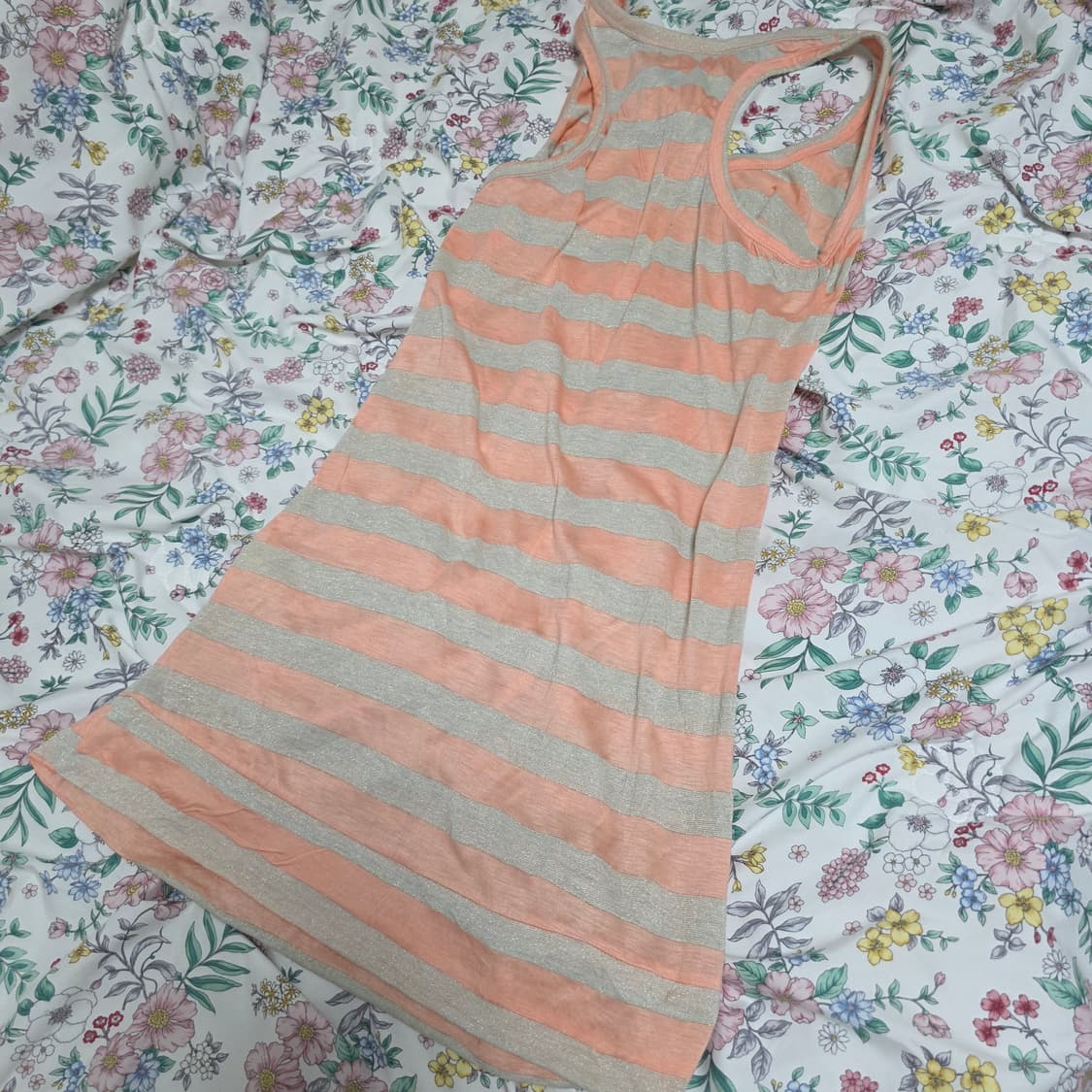 2만이상 구입시서비스**스트라이프 줄무늬 갸루모리걸st 롱슬리브리스원피스 상품이미지4