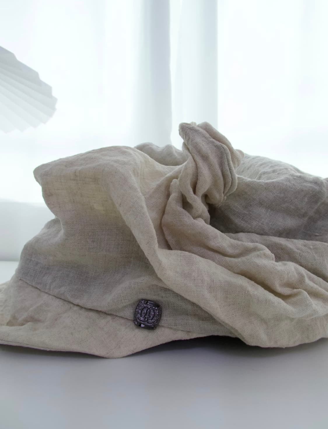 카시라 린넨 와이어 드레이프 캡 상품이미지3