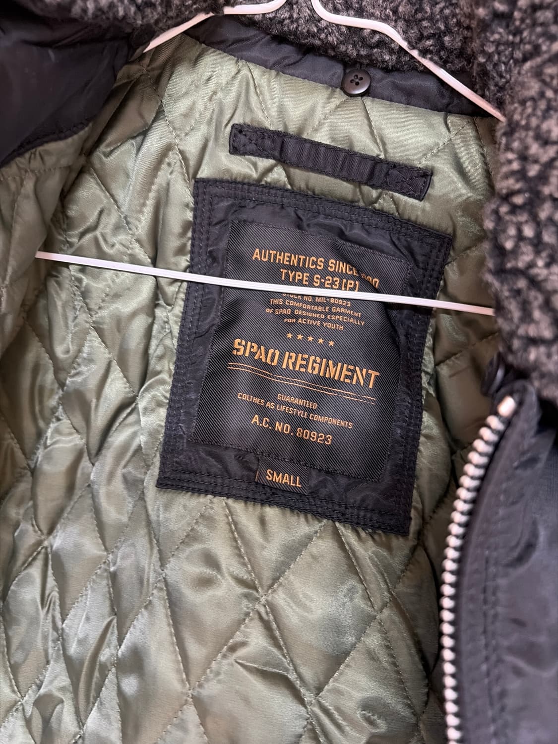 스파오 MA-1 항공점퍼 블랙 상품이미지3