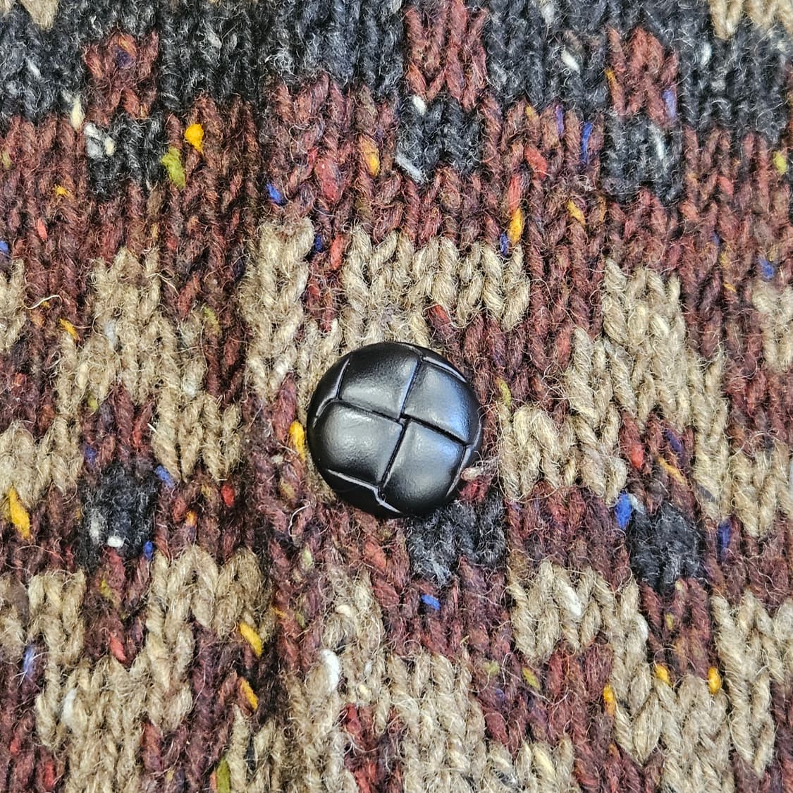 BASCO 울 니트 자켓 코위찬 스웨터 XL 상품이미지4