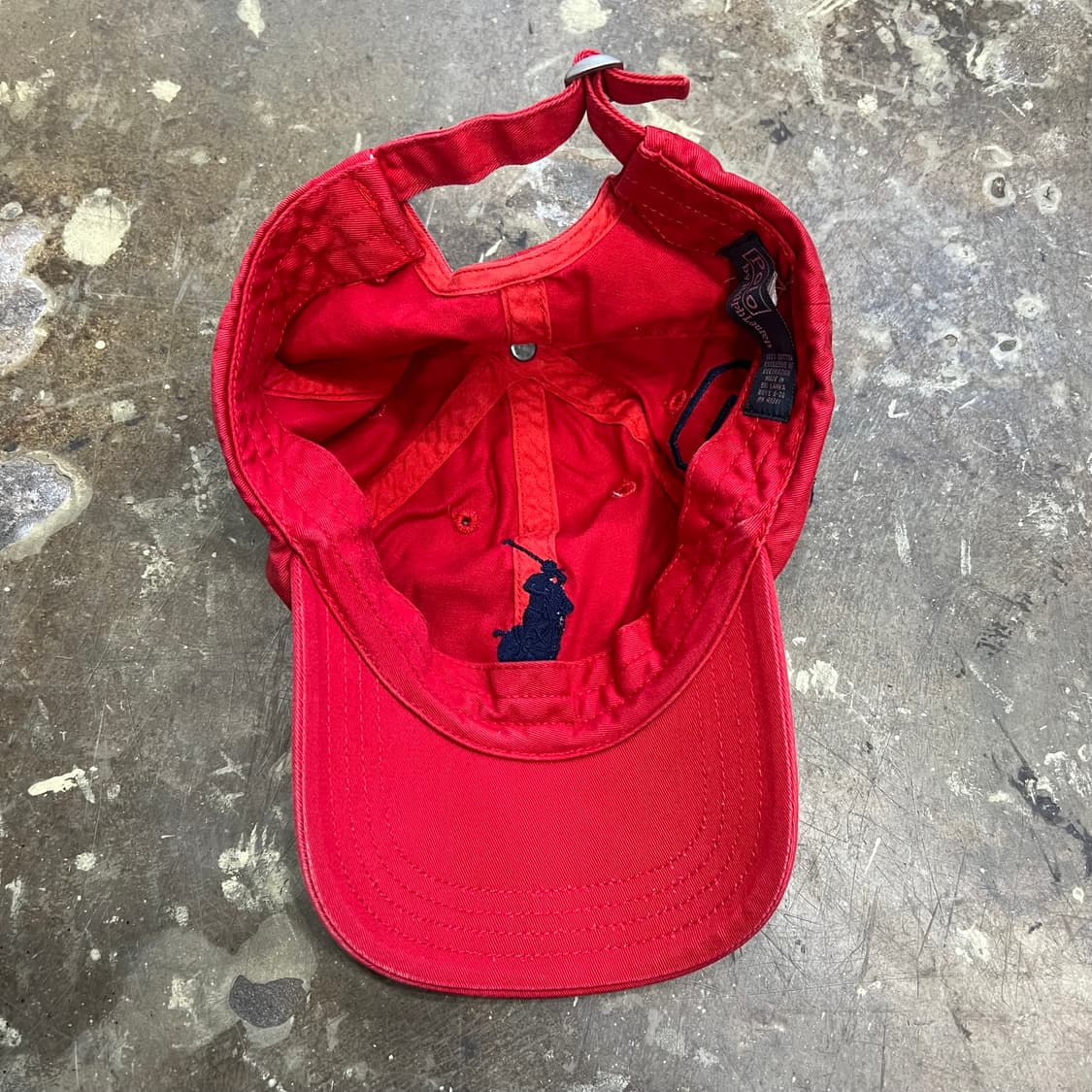 폴로 랄프로렌 레드 볼캡 모자 야구모자 남녀공용 상품이미지4