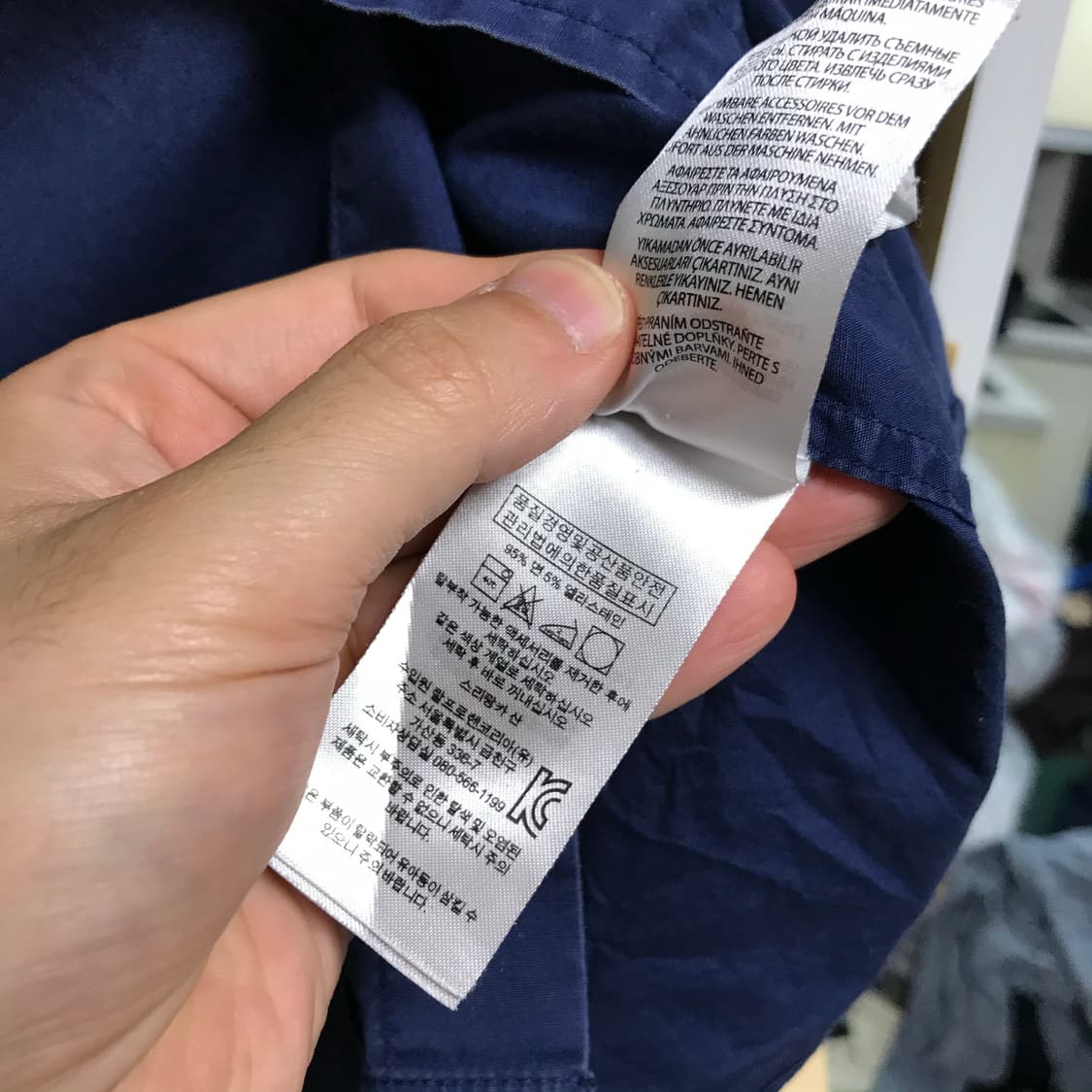 폴로 랄프로렌 여성 화이트포니 네이비셔츠 상품이미지6