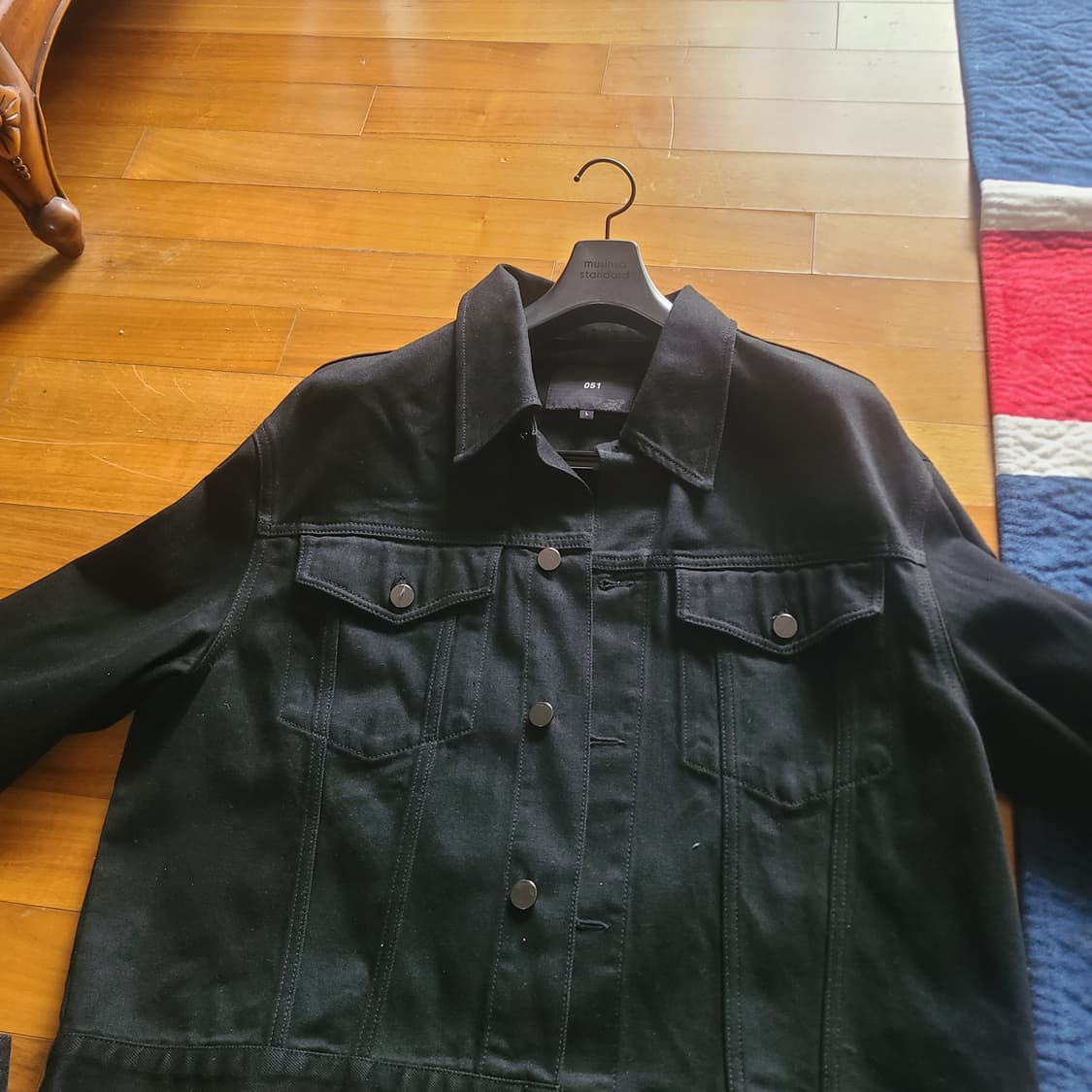 플랙 코튼 블랙 자켓 l 상품이미지1