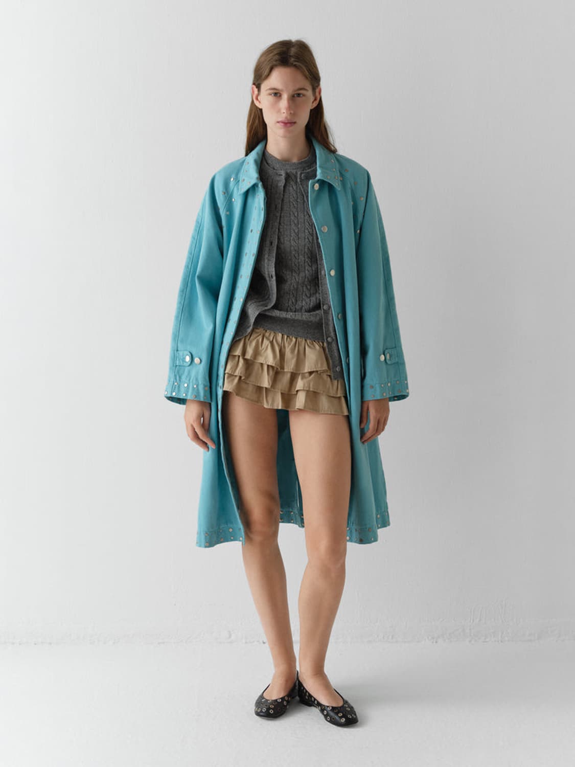 [XS,S]기마구아스 Jardin 러플 쇼츠/베이지 상품이미지8