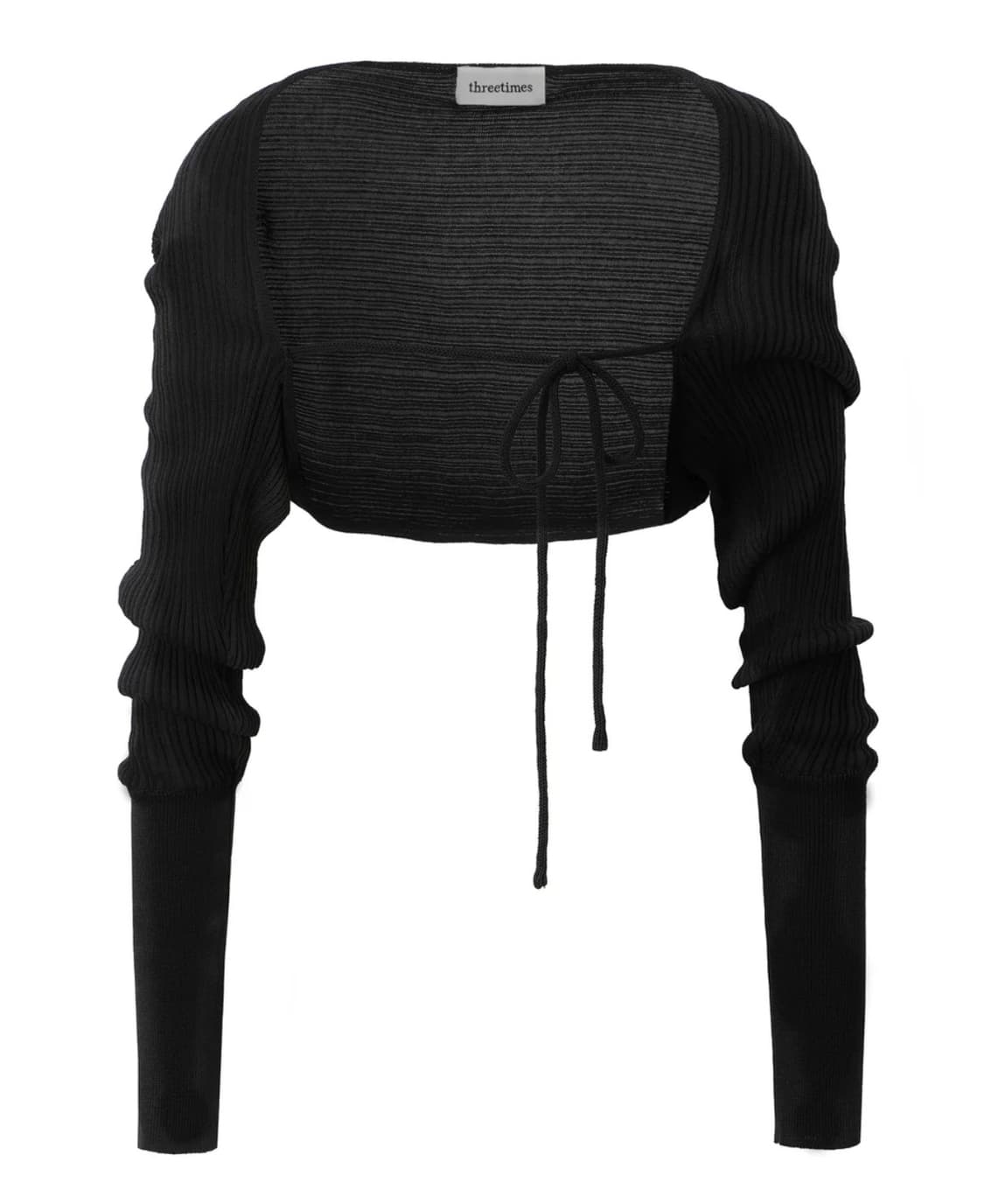 쓰리타임즈 릿 볼레로 블랙 상품이미지1