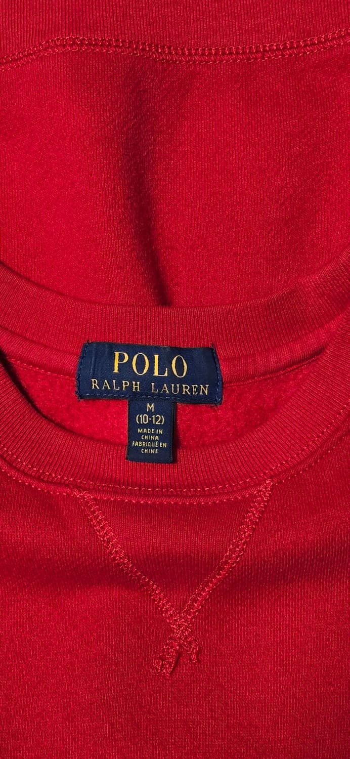 폴로 랄프로렌 레드 맨투맨 66/77 상품이미지3