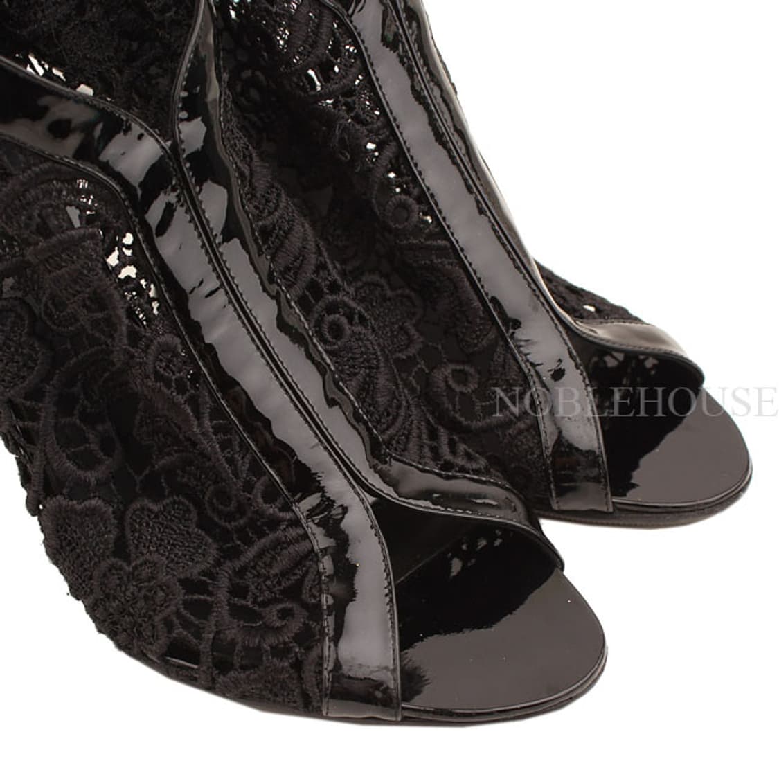 지방시 블랙 레이스 페이던트 부티 38 상품이미지5