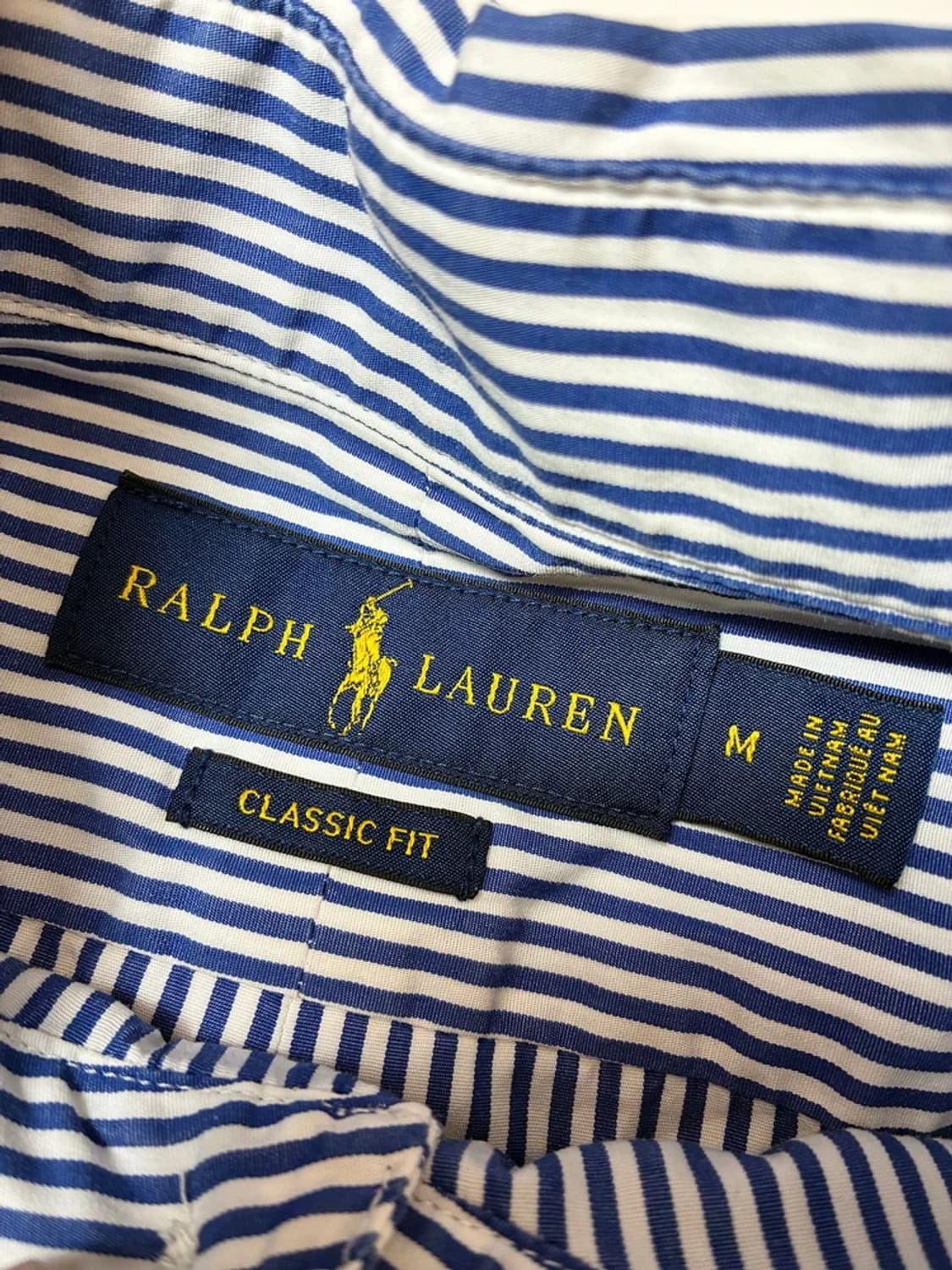 폴로 랄프로렌 옐로우 포니 스트라이프 반팔 셔츠 PN9669 상품이미지6