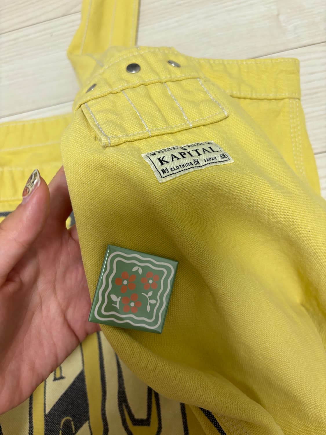 캐피탈 CANVAS NEWS PATPER BAG _라이트옐로우 상품이미지2