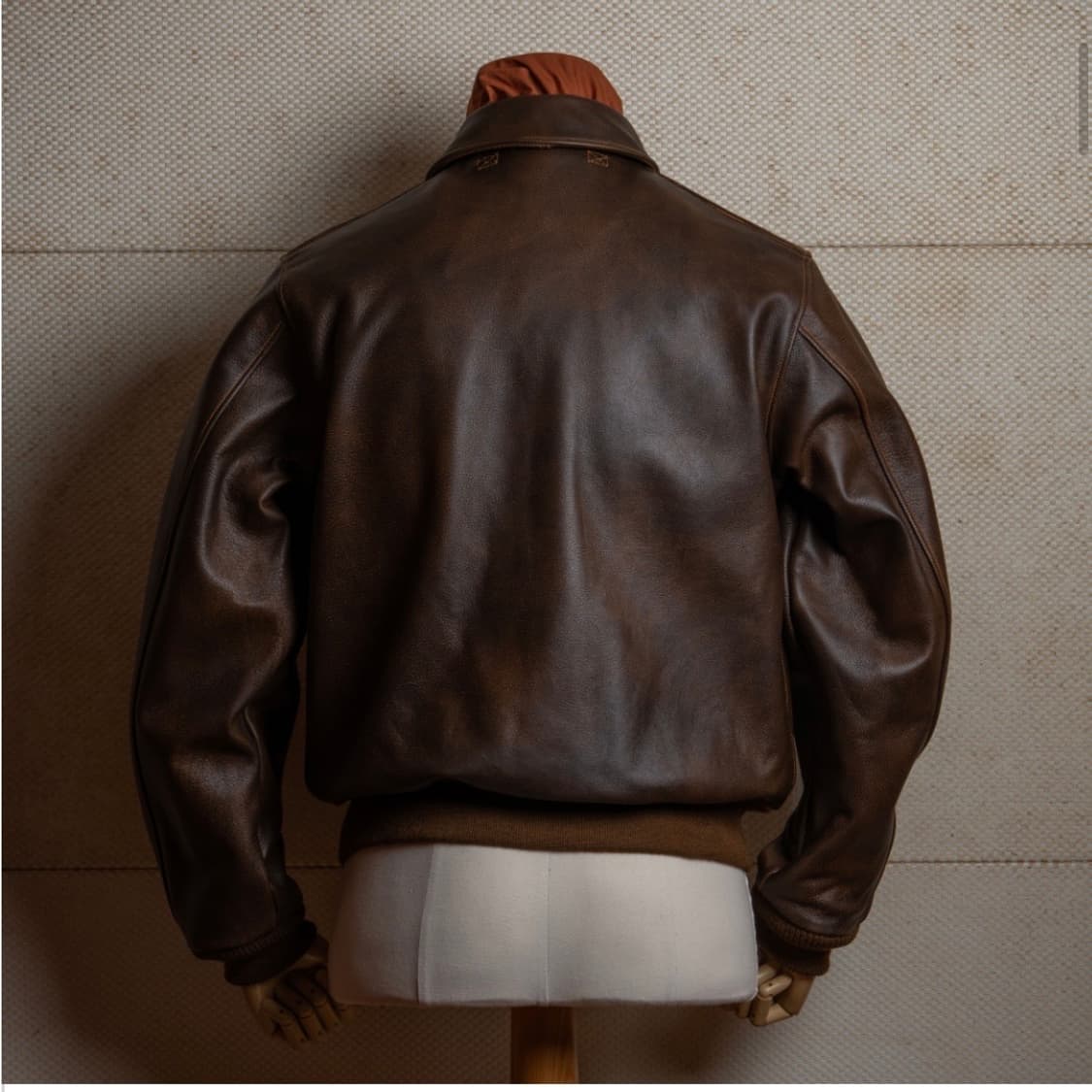 아카펠라클로딩 A-2 플라이트 가죽자켓 브라운 상품이미지2