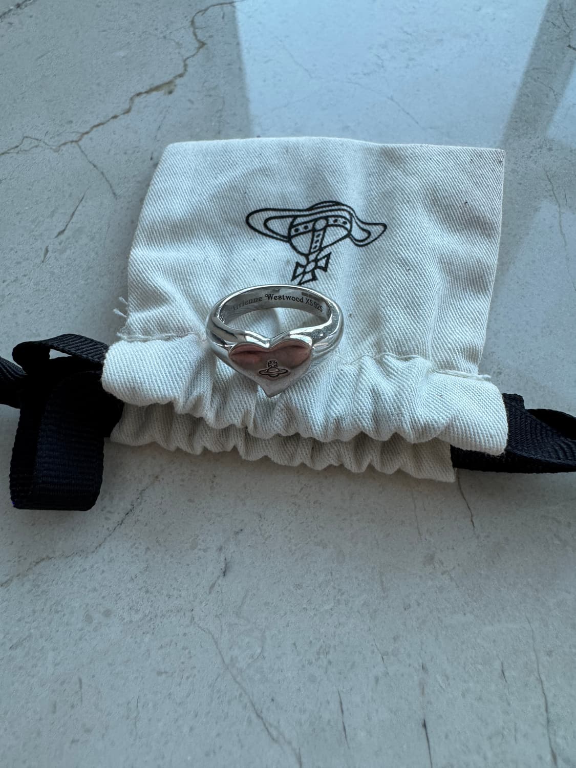 비비안웨스트우드 하트 링 반지 사이즈 7 상품이미지1