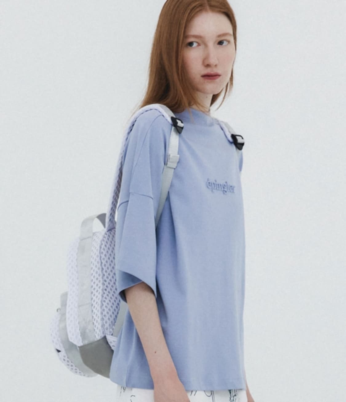 새상품) 에핑글러 엠보 반팔티 블루  s사이즈(55-66사이즈)  상품이미지1