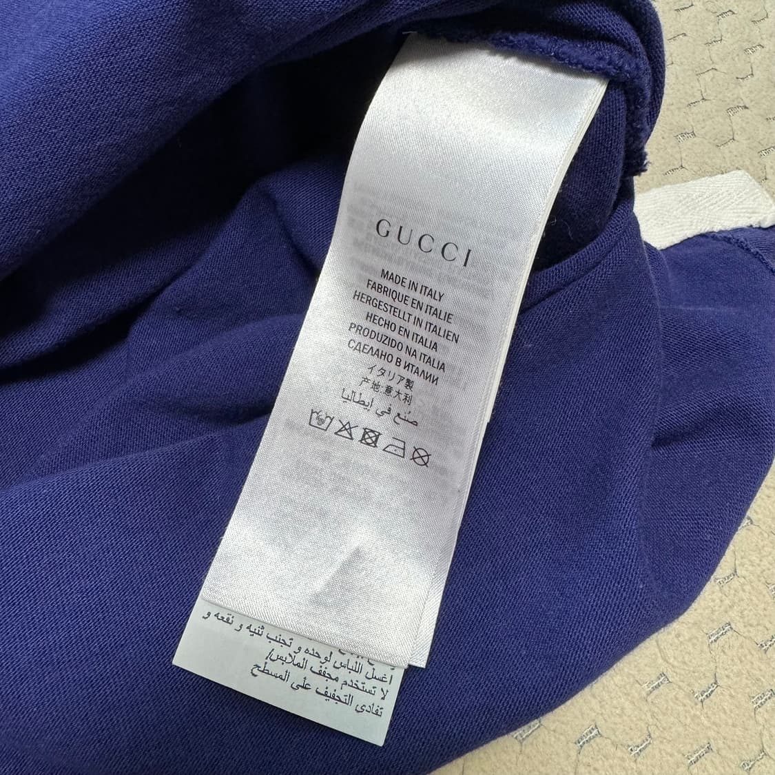 구찌 박스로고 럭비 카라티 L사이즈 상품이미지4