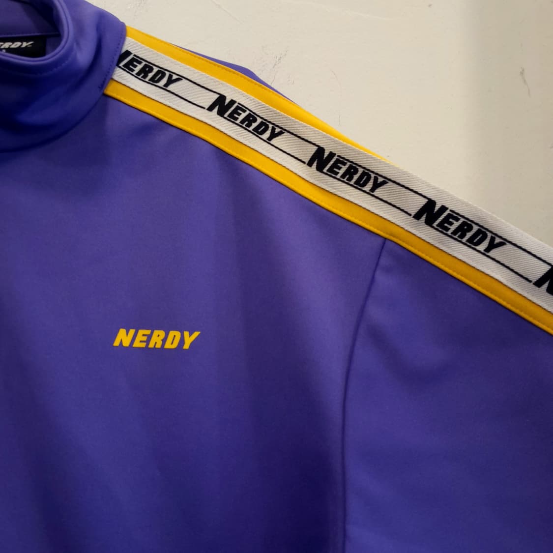 NERDY 퍼플 라인 트랙탑 스트릿 져지 상품이미지1