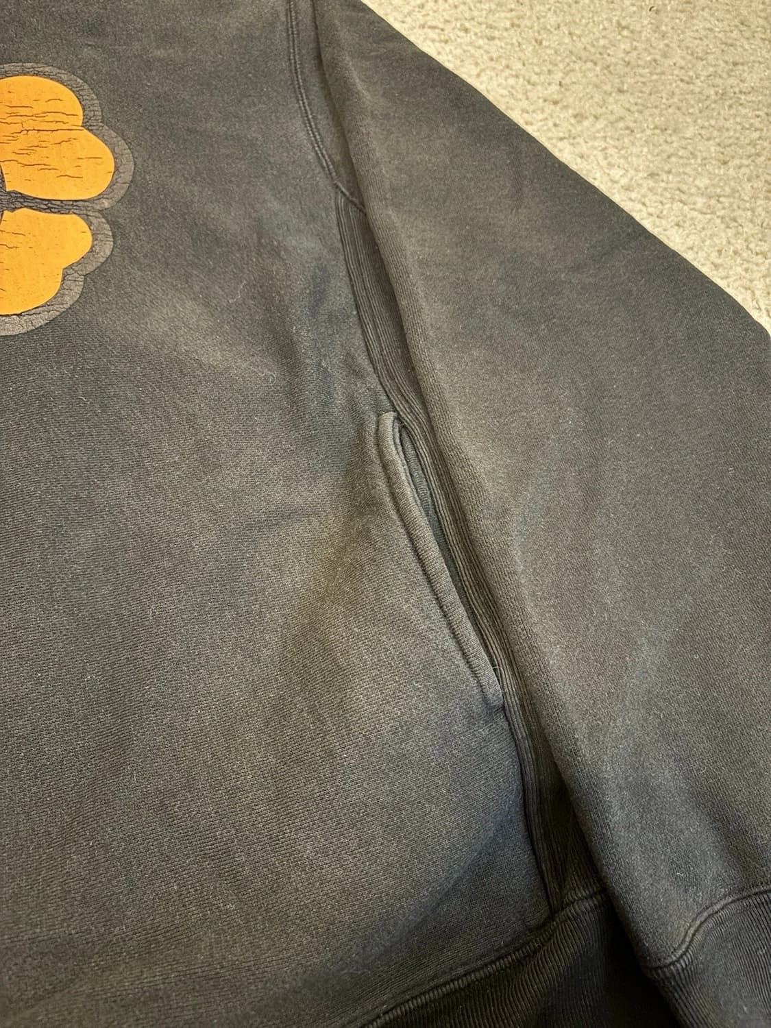 OG 베이프 x 카우스 베이비 마일로 후드티 블랙 상품이미지9