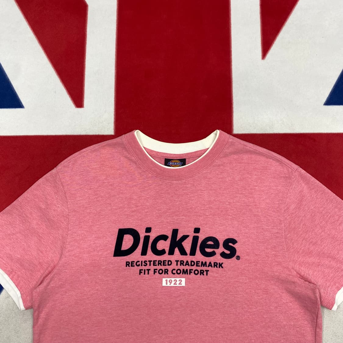 디키즈 벨벳로고 핑크 반팔티 M  상품이미지3