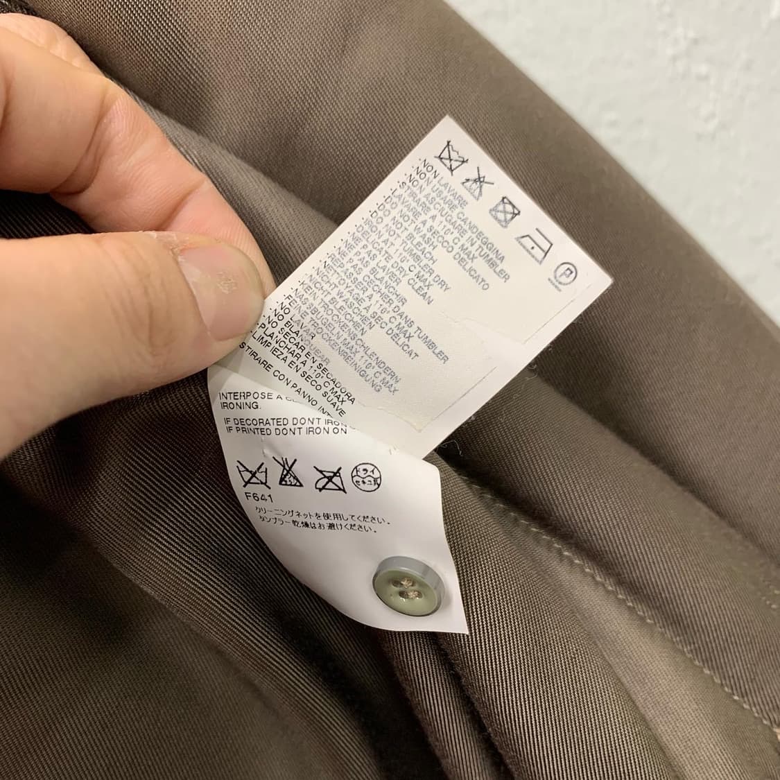 메종 마르지엘라 MM6 딥브라운 2WAY 퀄팅 롱 자켓 상품이미지9