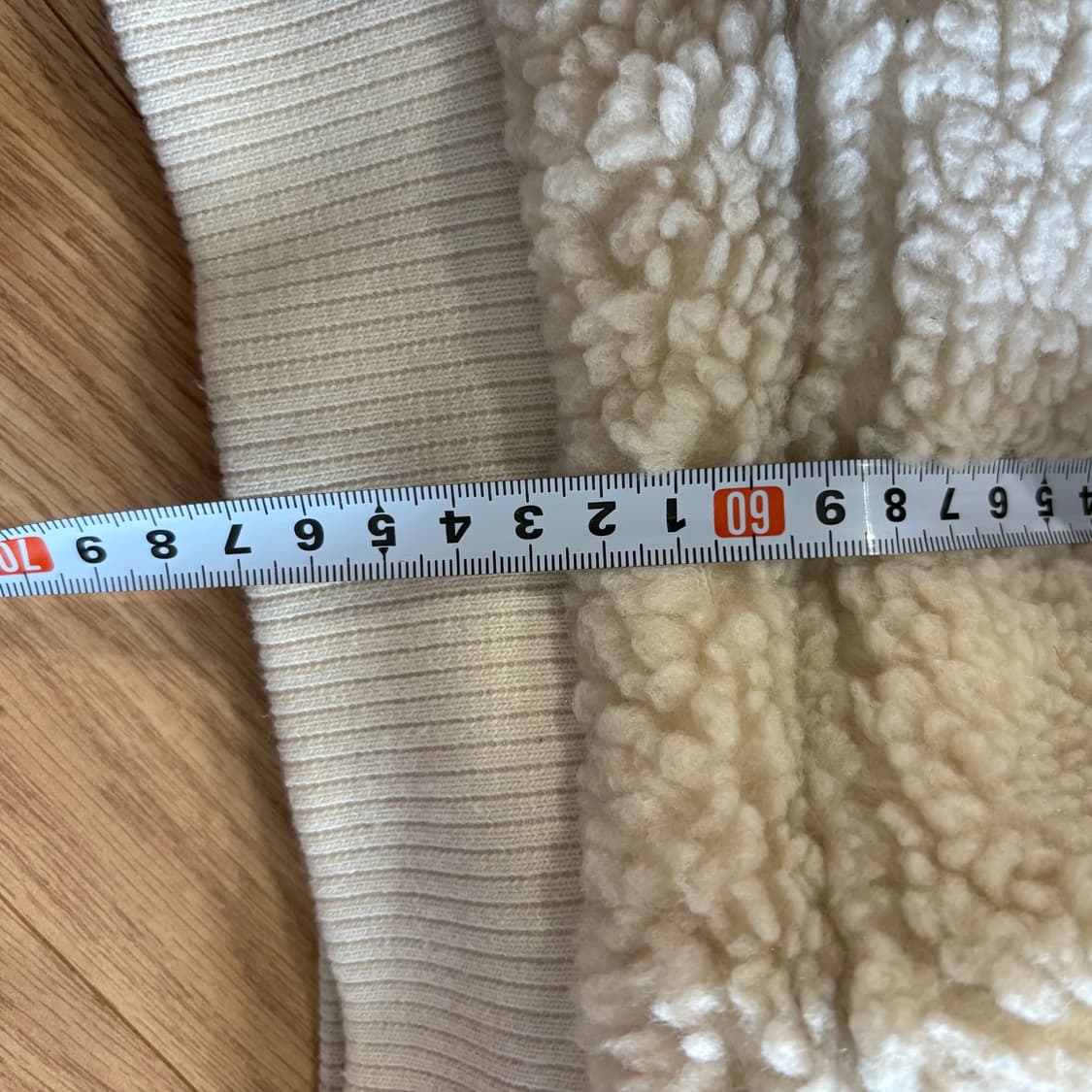 WVUR 뽀글이 후드 집업 M 아이보리 상품이미지9