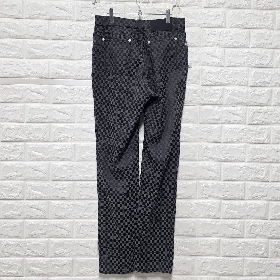 베르사체 클래식 V2 체크 패턴 팬츠 28인치 상품이미지4