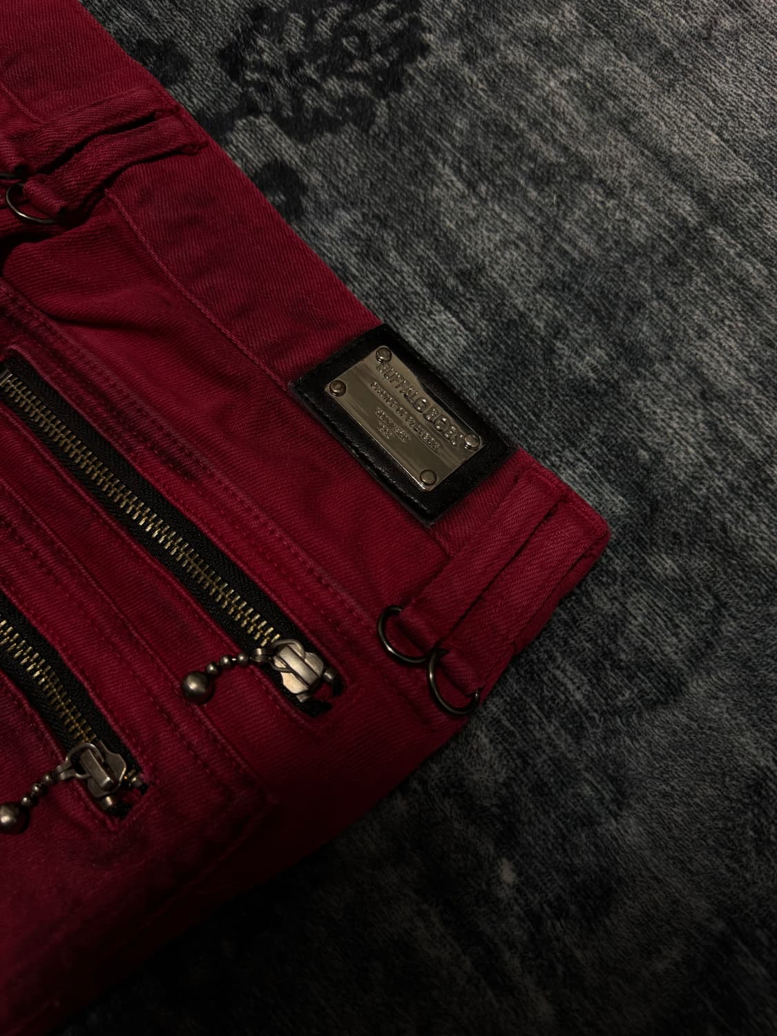 Buffalo bobs 00s red washing boots cut d 상품이미지8