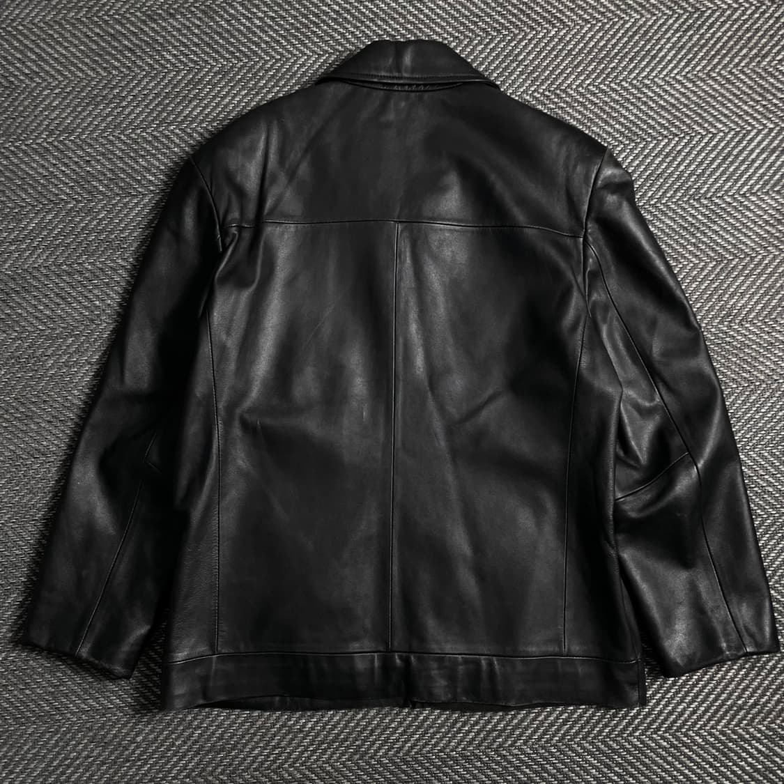 Solomon 아카이브 램스킨 싱글 라이더 레더 가죽 자켓o 5006 상품이미지5