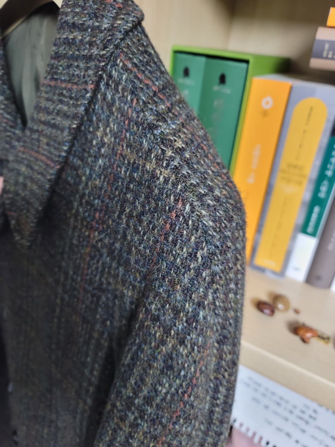 70년대 빈티지 던앤코 Dunn & co 해리스트위드 발마칸 코트 상품이미지4