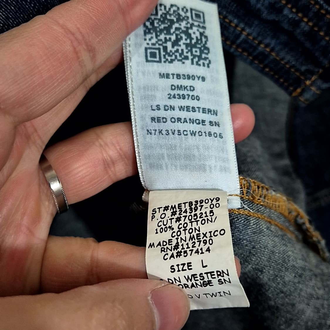 TrueReligion 트루릴리전 웨스턴 데님 셔츠 상품이미지5