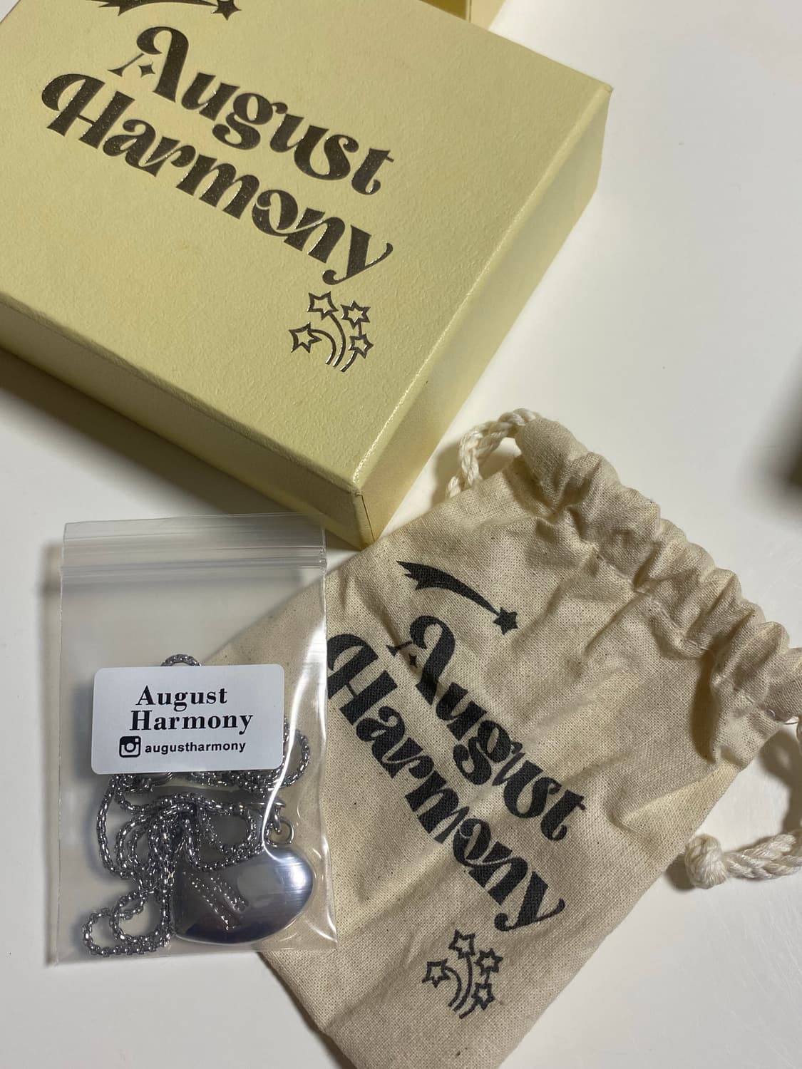 어거스트하모니 라지하트투웨이 롱넥크리스 상품이미지1