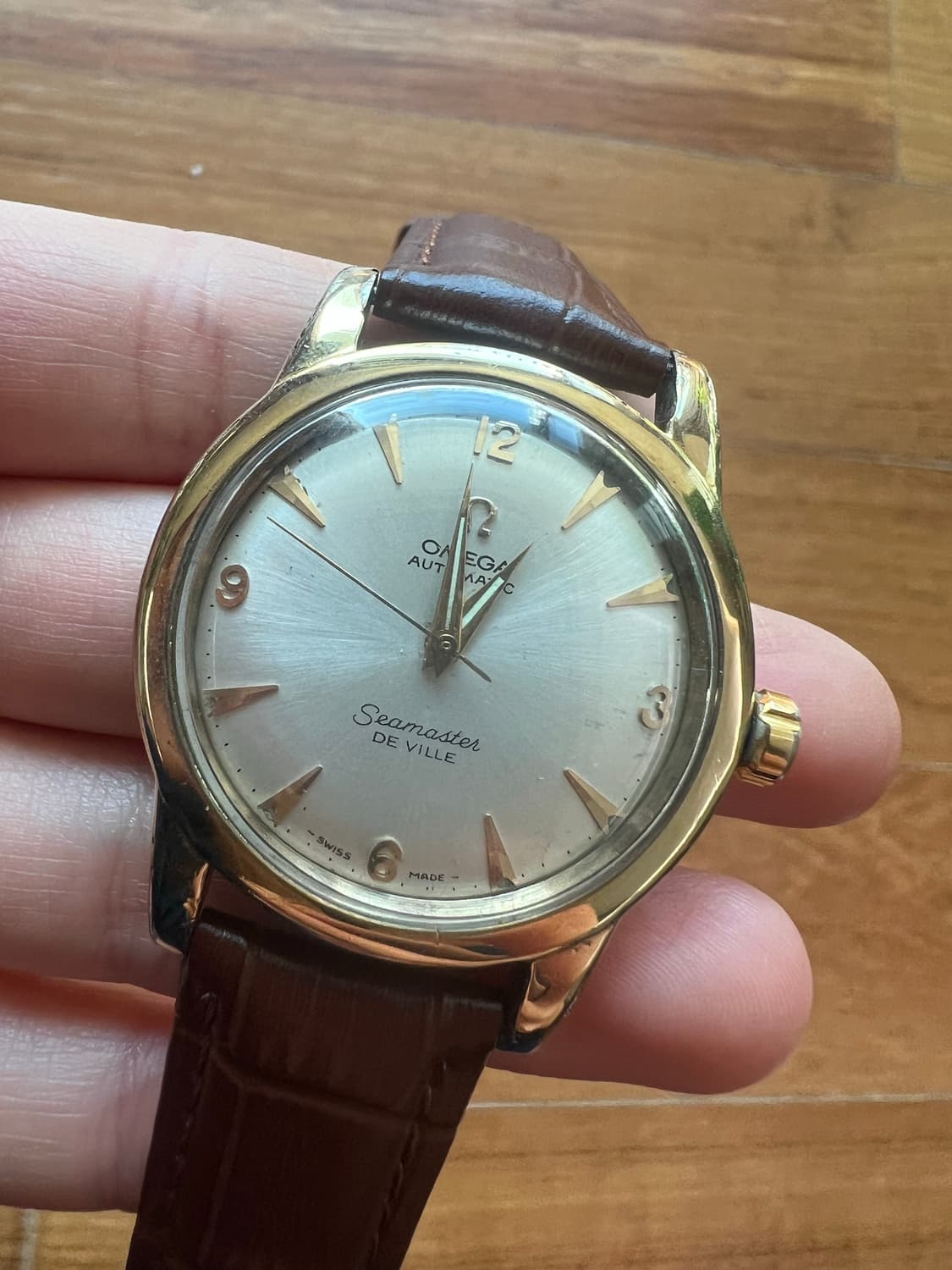 오메가 망치무브 씨마스터 드빌 더블네임 골드캡 오토매틱 상품이미지2