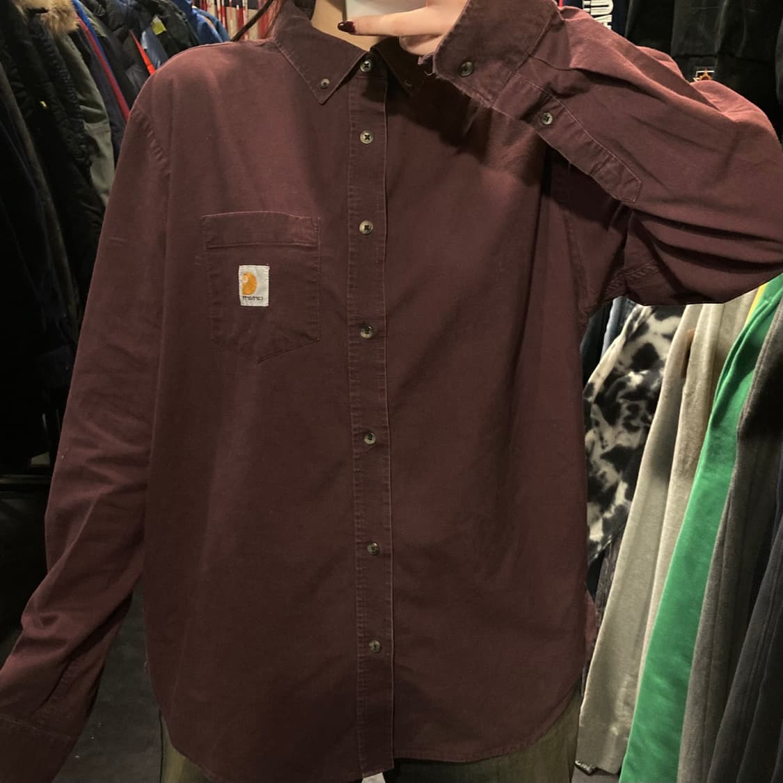 [IM] 칼하트 긴팔셔츠 로즈브라운 상품이미지1