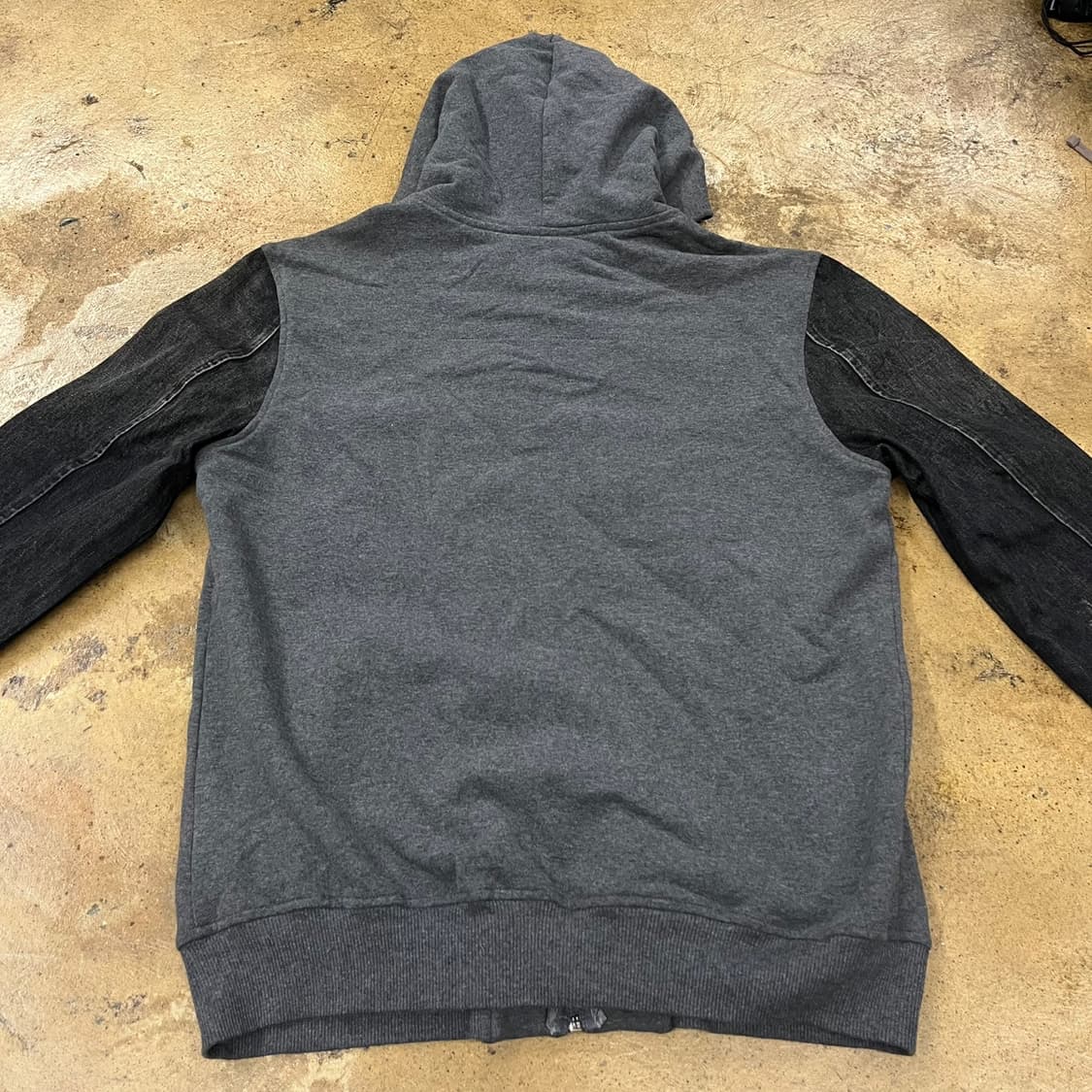 디젤 그레이 데님 후드집업  상품이미지4