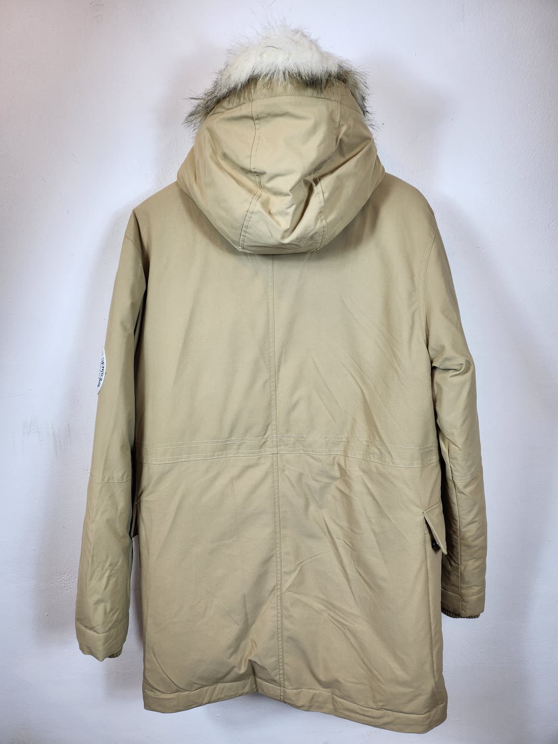 아디다스 베이지 스트라이프  다운패딩 파카 95 M 새제품급 상품이미지8