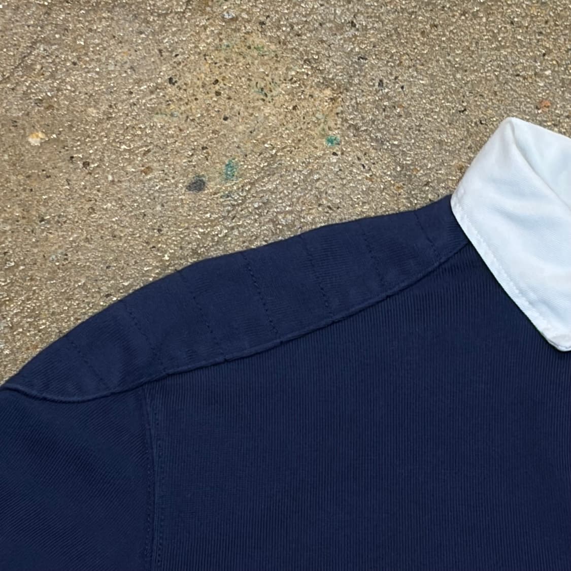 레어 90s 미국 빈티지 폴로랄프로렌 헤비코튼 럭비티 카라티 상품이미지5